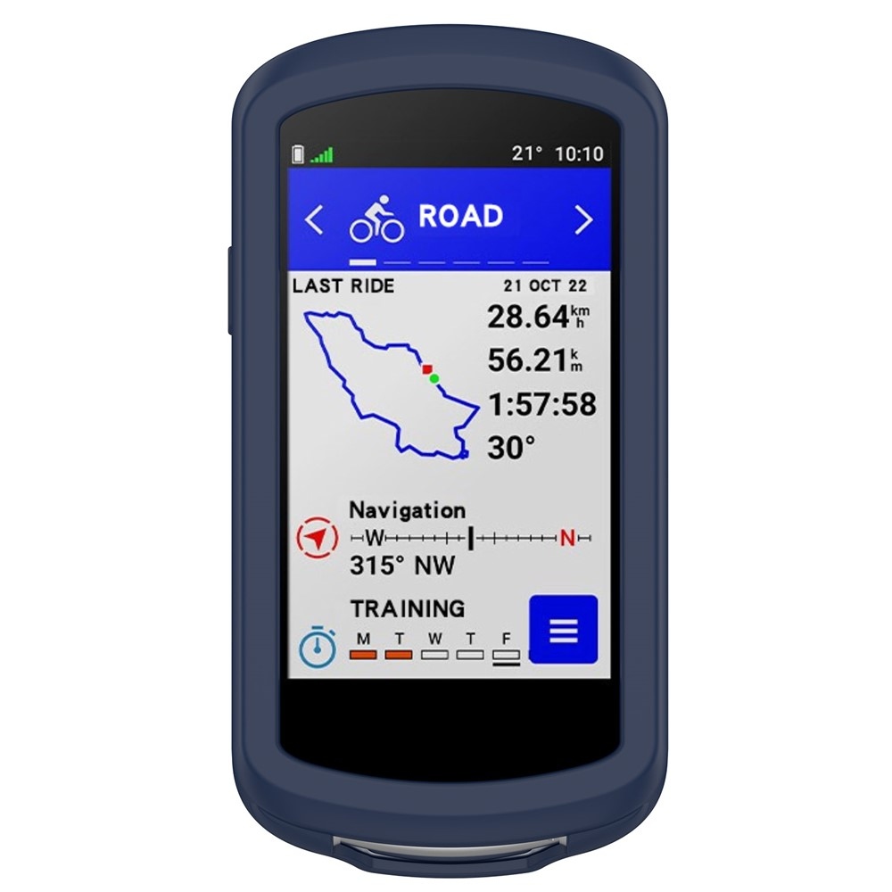 Collision silikonový obal na GPS cyklonavigaci Garmin Edge 1040 - modrý