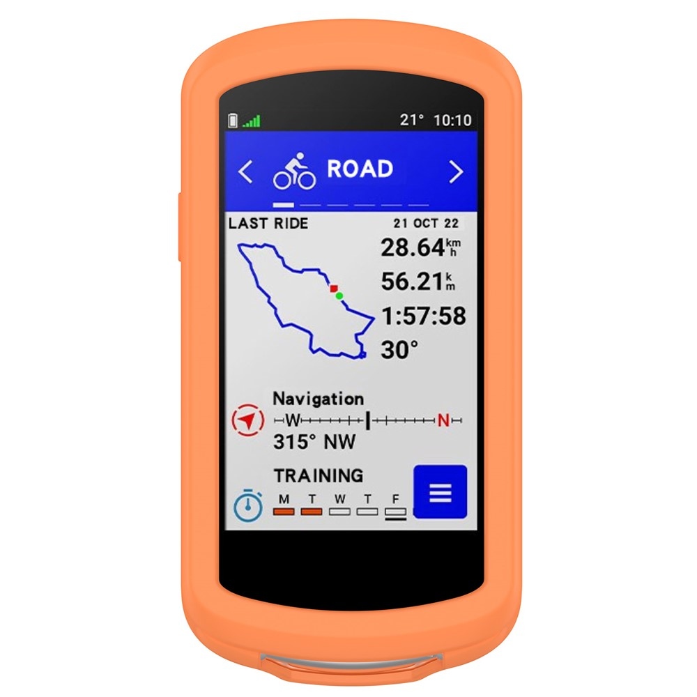 Collision silikonový obal na GPS cyklonavigaci Garmin Edge 1040 - oranžový