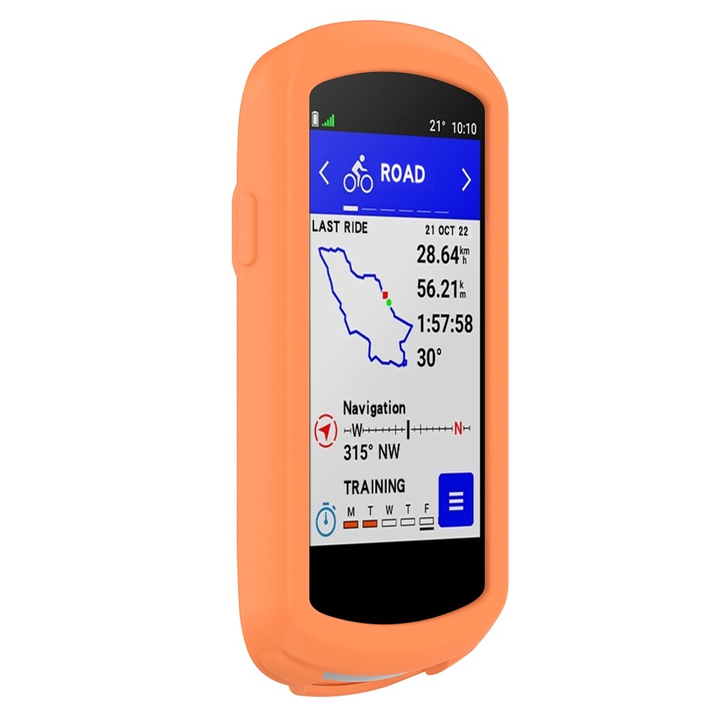 Collision silikonový obal na GPS cyklonavigaci Garmin Edge 1040 - oranžový