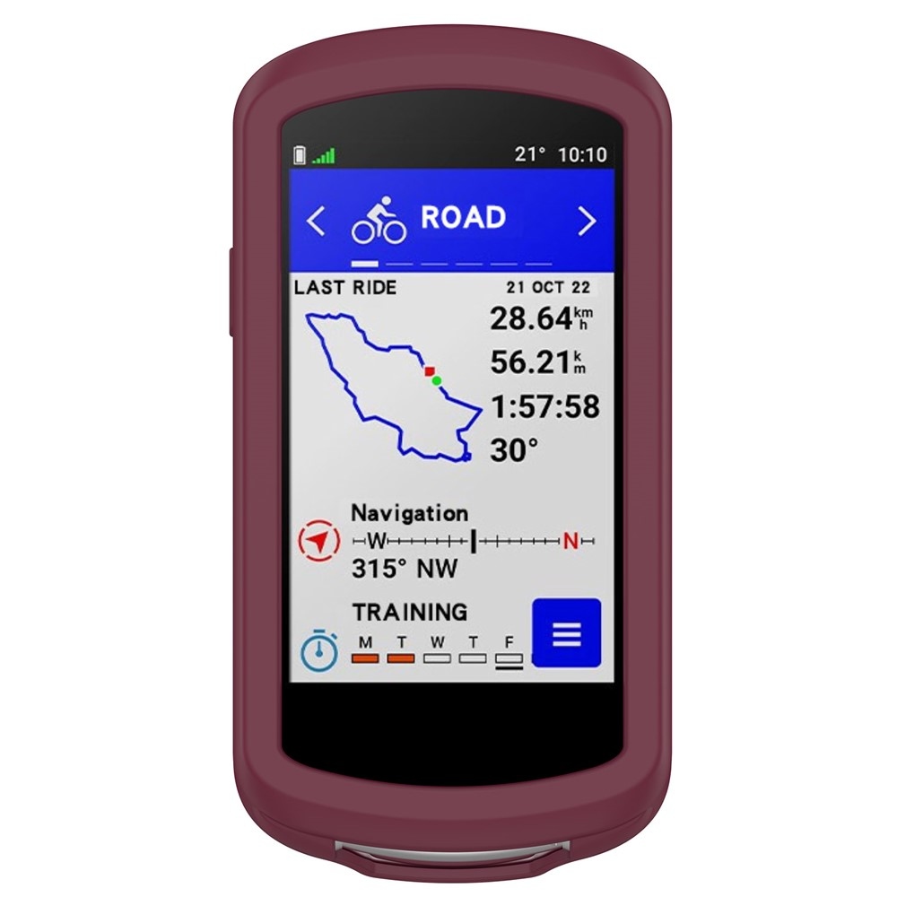 Collision silikonový obal na GPS cyklonavigaci Garmin Edge 1040 - vínový