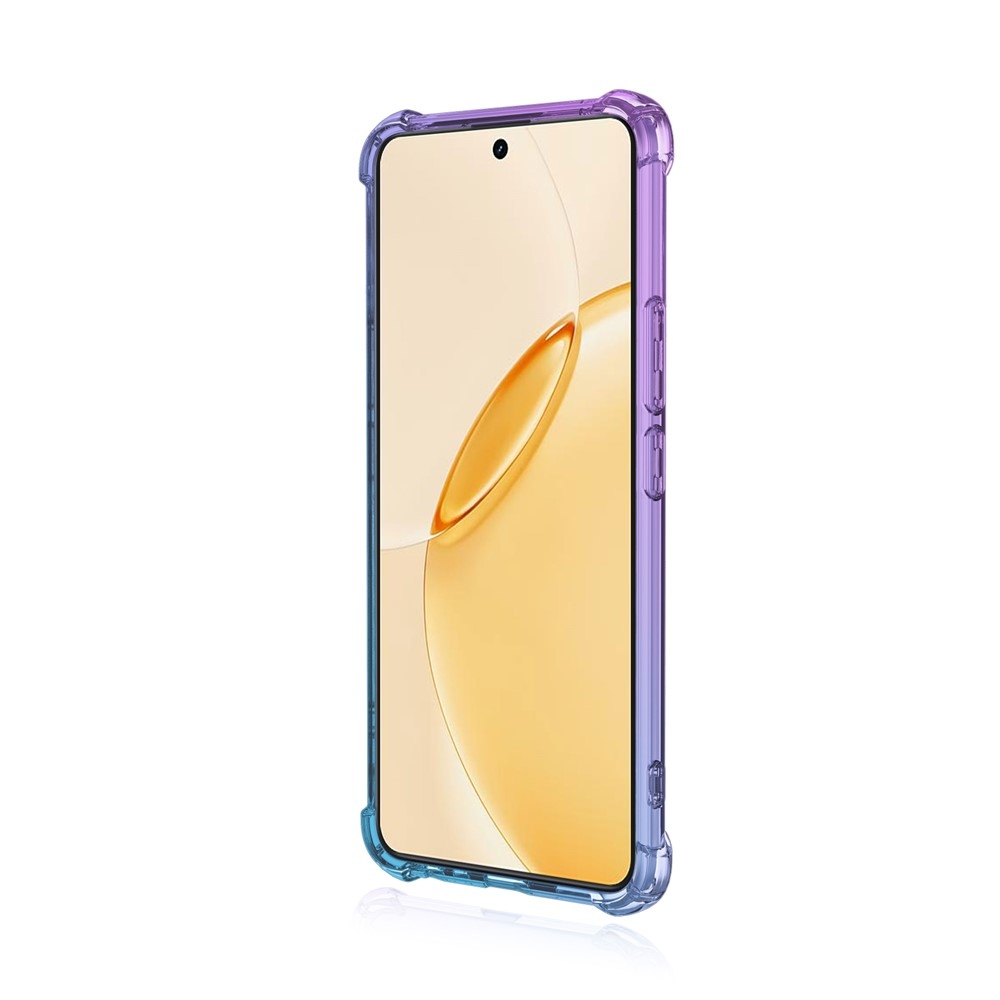 Colore odolný gelový obal s vyztuženými rohy na Realme 16 Pro+ 5G - fialový/modrý
