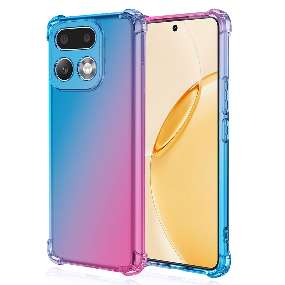 Colore odolný gelový obal s vyztuženými rohy na Realme 16 Pro+ 5G - modrý/růžový