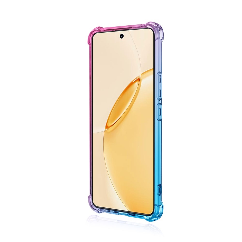 Colore odolný gelový obal s vyztuženými rohy na Realme 16 Pro+ 5G - modrý/růžový