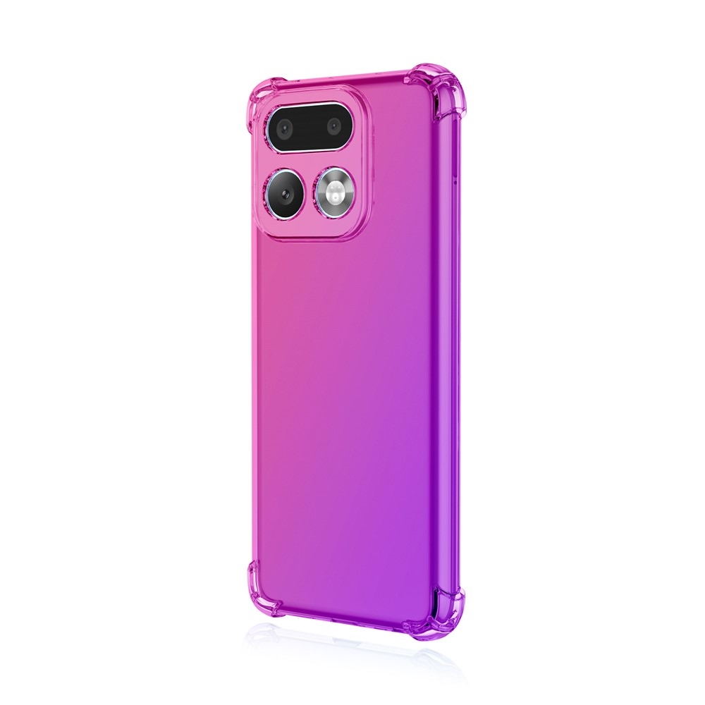 Colore odolný gelový obal s vyztuženými rohy na Realme 16 Pro+ 5G - růžový/fialový