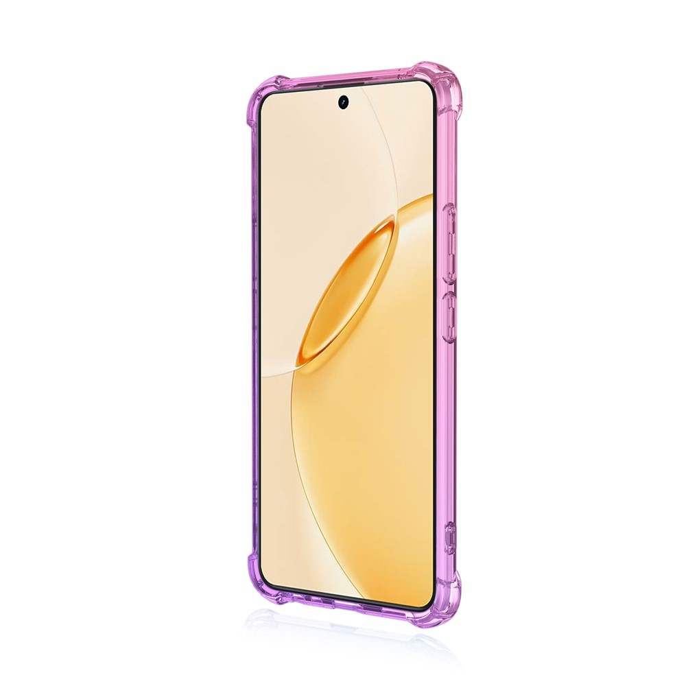 Colore odolný gelový obal s vyztuženými rohy na Realme 16 Pro+ 5G - růžový/fialový