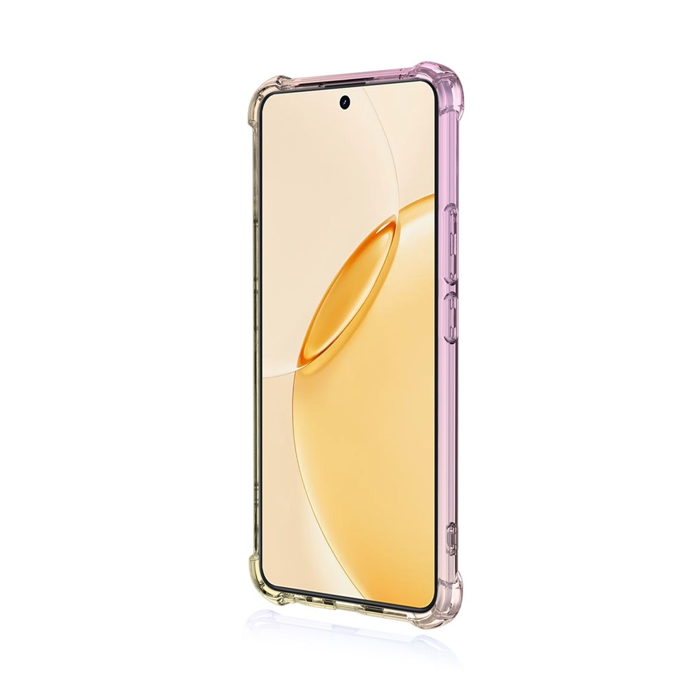 Colore odolný gelový obal s vyztuženými rohy na Realme 16 Pro+ 5G - růžový/zlatý