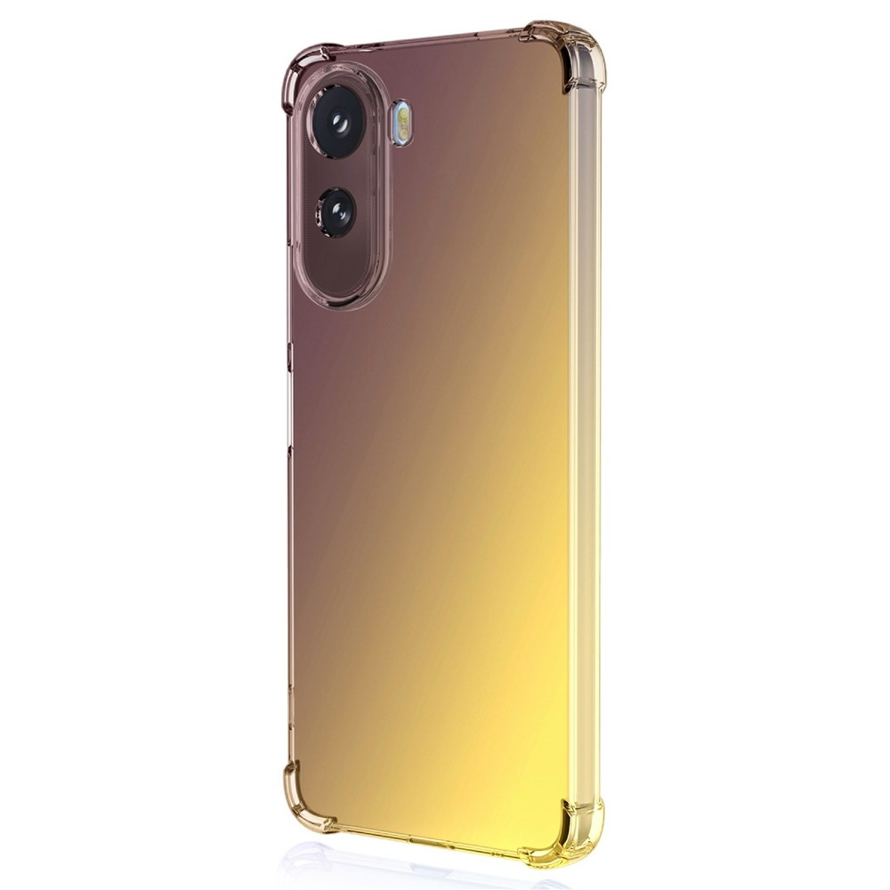Colore odolný gelový obal s vyztuženými rohy na Xiaomi Redmi A7 Pro - černý/zlatý