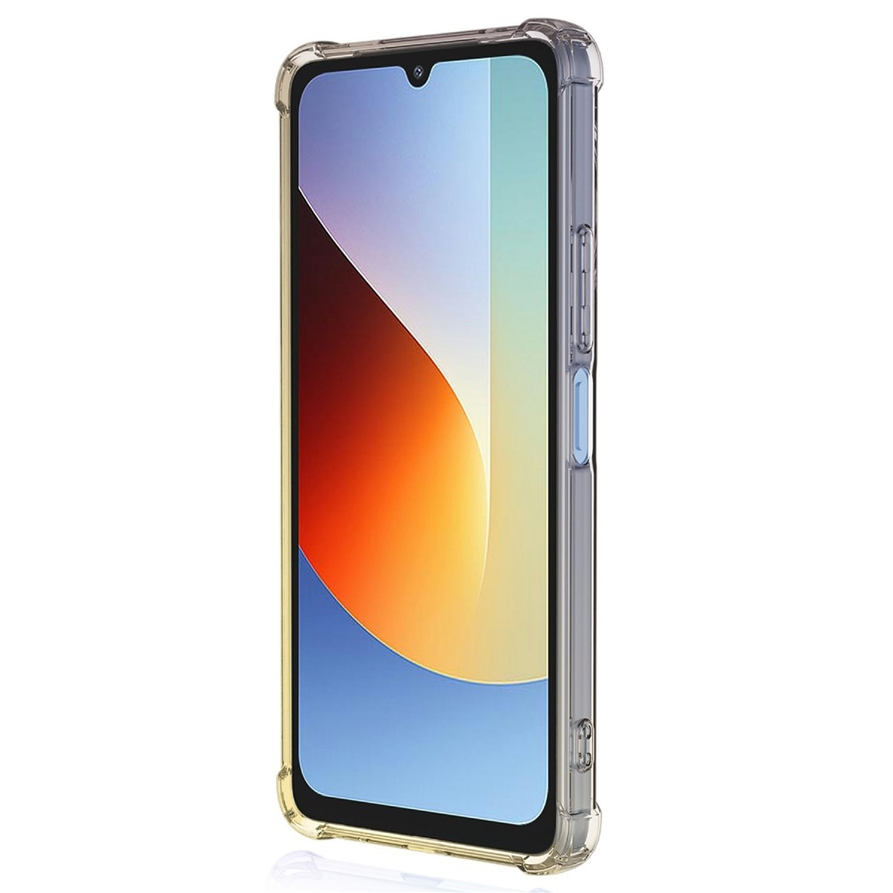 Colore odolný gelový obal s vyztuženými rohy na Xiaomi Redmi A7 Pro - černý/zlatý
