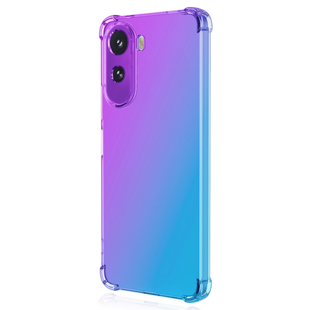Colore odolný gelový obal s vyztuženými rohy na Xiaomi Redmi A7 Pro - fialový/modrý