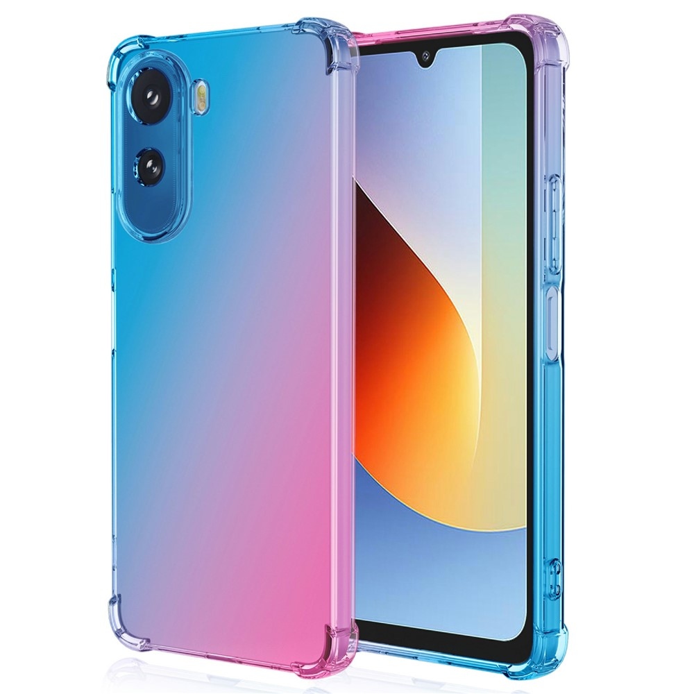 Colore odolný gelový obal s vyztuženými rohy na Xiaomi Redmi A7 Pro - modrý/růžový