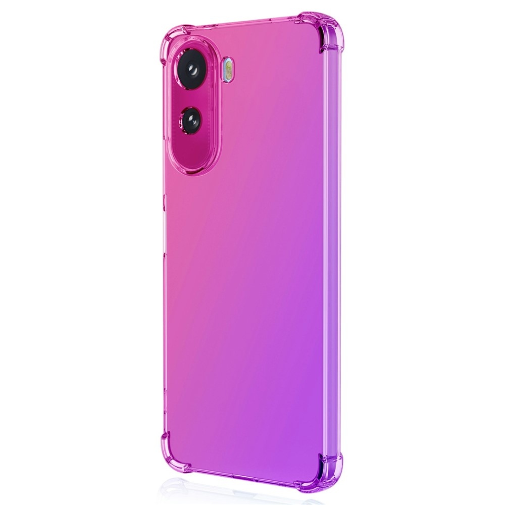 Colore odolný gelový obal s vyztuženými rohy na Xiaomi Redmi A7 Pro - růžový/fialový