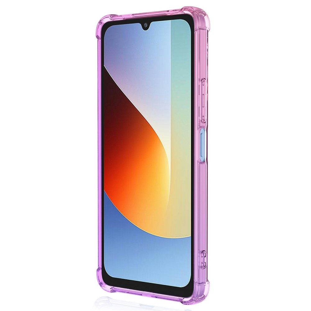 Colore odolný gelový obal s vyztuženými rohy na Xiaomi Redmi A7 Pro - růžový/fialový
