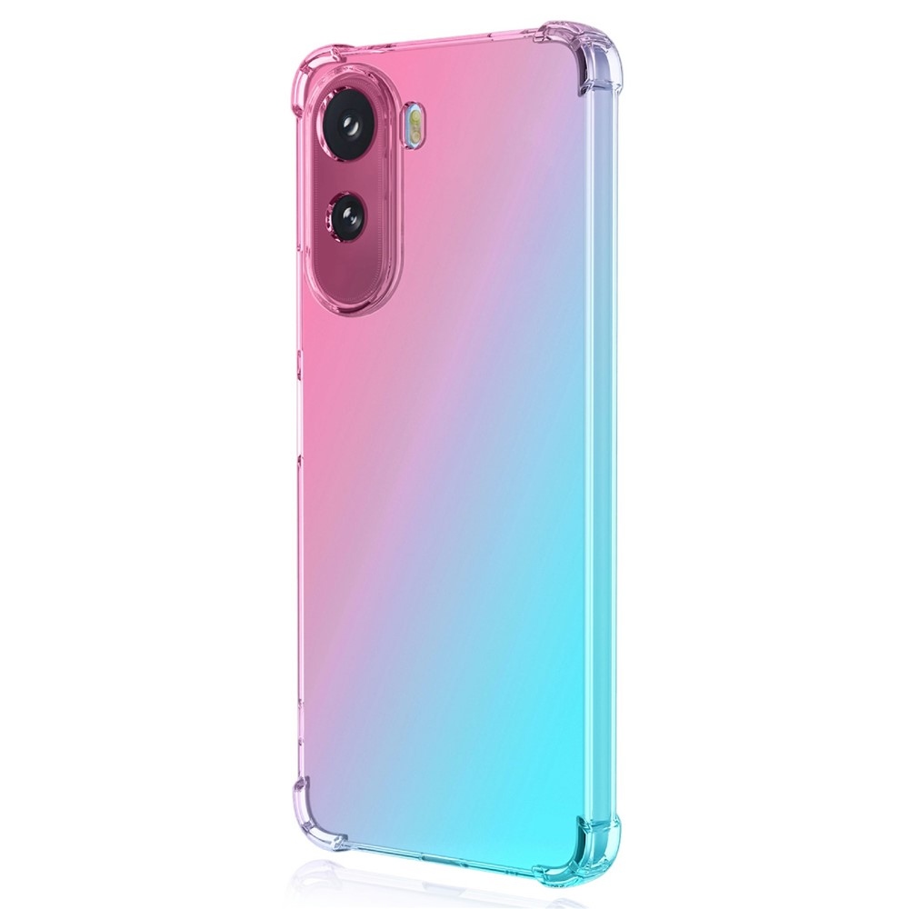 Colore odolný gelový obal s vyztuženými rohy na Xiaomi Redmi A7 Pro - růžový/zelený
