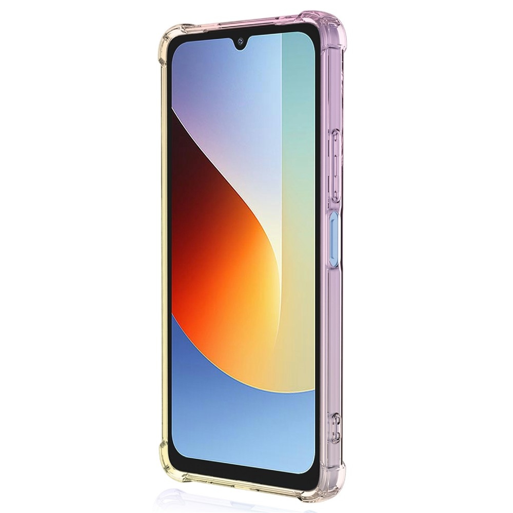Colore odolný gelový obal s vyztuženými rohy na Xiaomi Redmi A7 Pro - růžový/zlatý