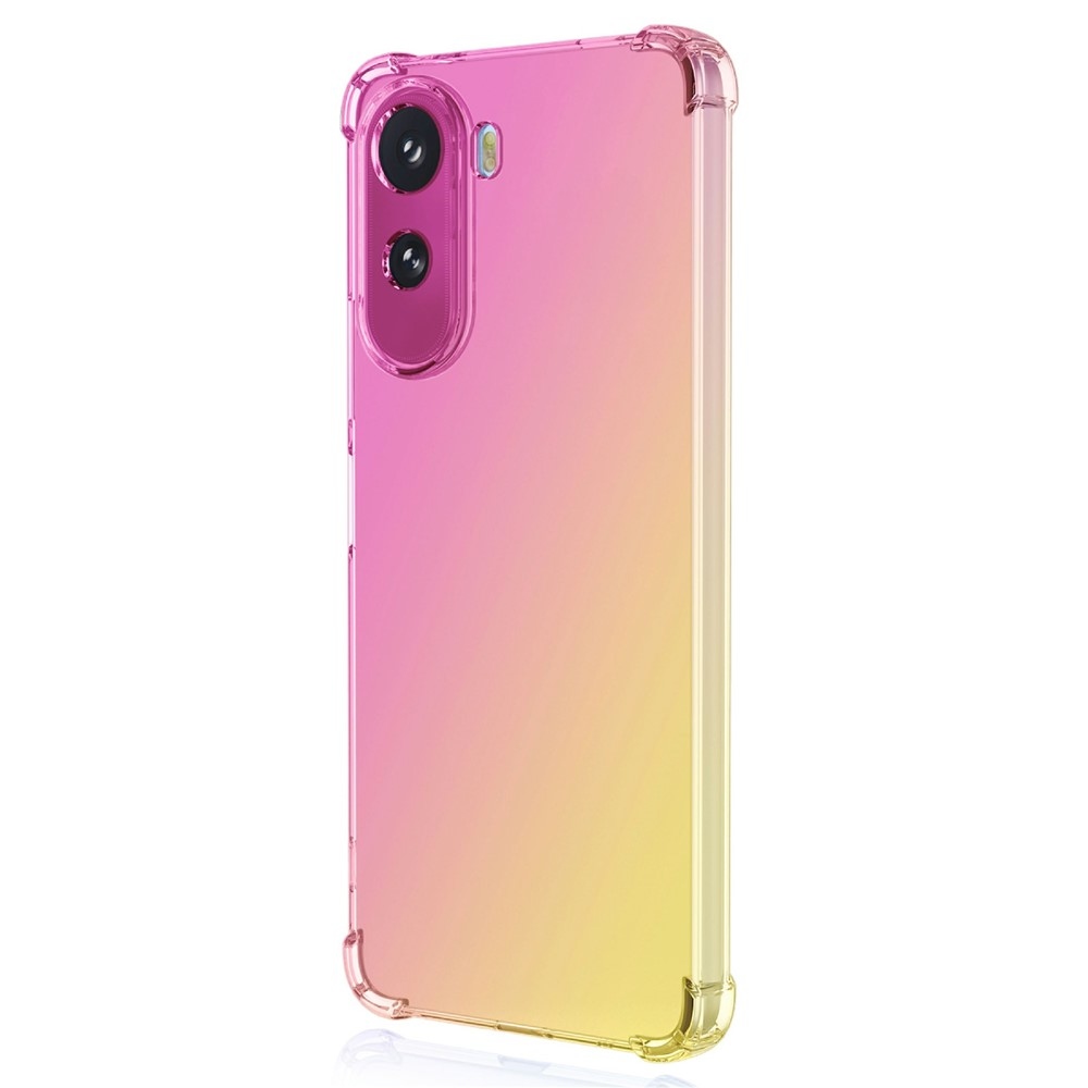 Colore odolný gelový obal s vyztuženými rohy na Xiaomi Redmi A7 Pro - růžový/zlatý