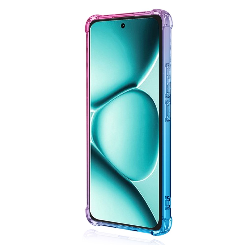 Colore odolný gelový obal s vyztuženými rohy na Xiaomi Redmi Note 15 Pro+ 5G - modrý/růžový