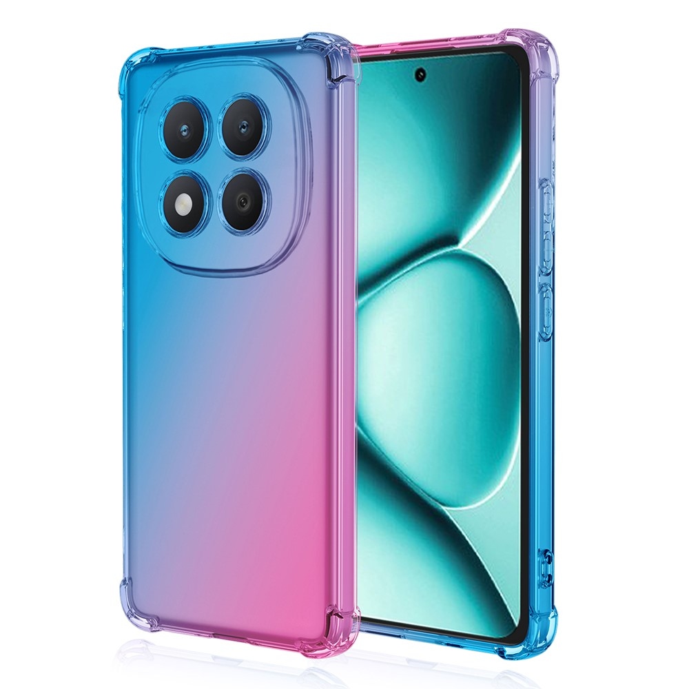 Colore odolný gelový obal s vyztuženými rohy na Xiaomi Redmi Note 15 Pro+ 5G - modrý/růžový