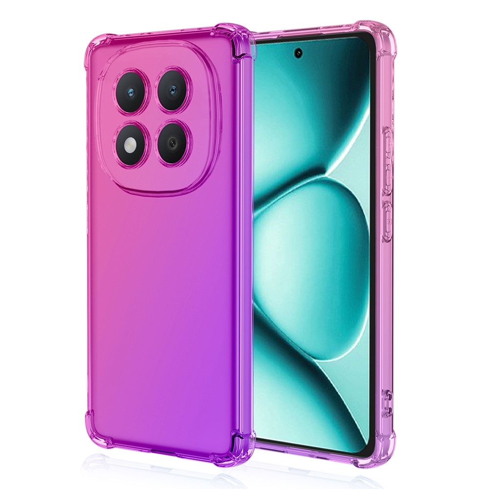 Colore odolný gelový obal s vyztuženými rohy na Xiaomi Redmi Note 15 Pro+ 5G - růžový/fialový