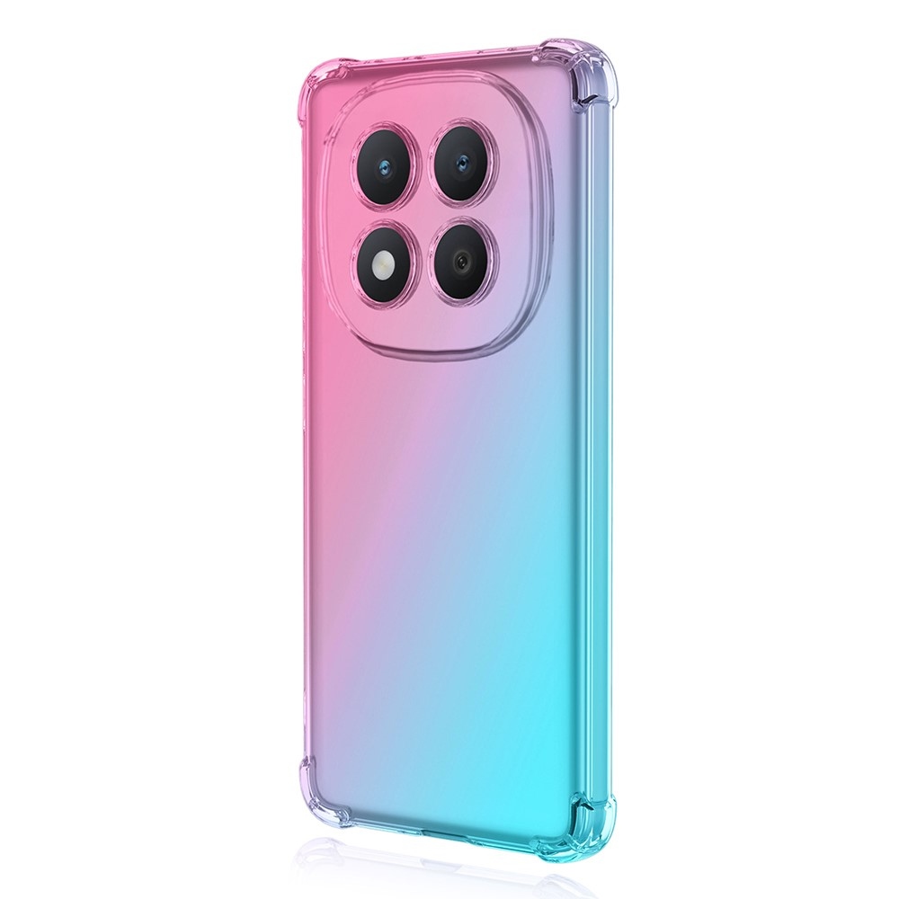 Colore odolný gelový obal s vyztuženými rohy na Xiaomi Redmi Note 15 Pro+ 5G - růžový/zelený