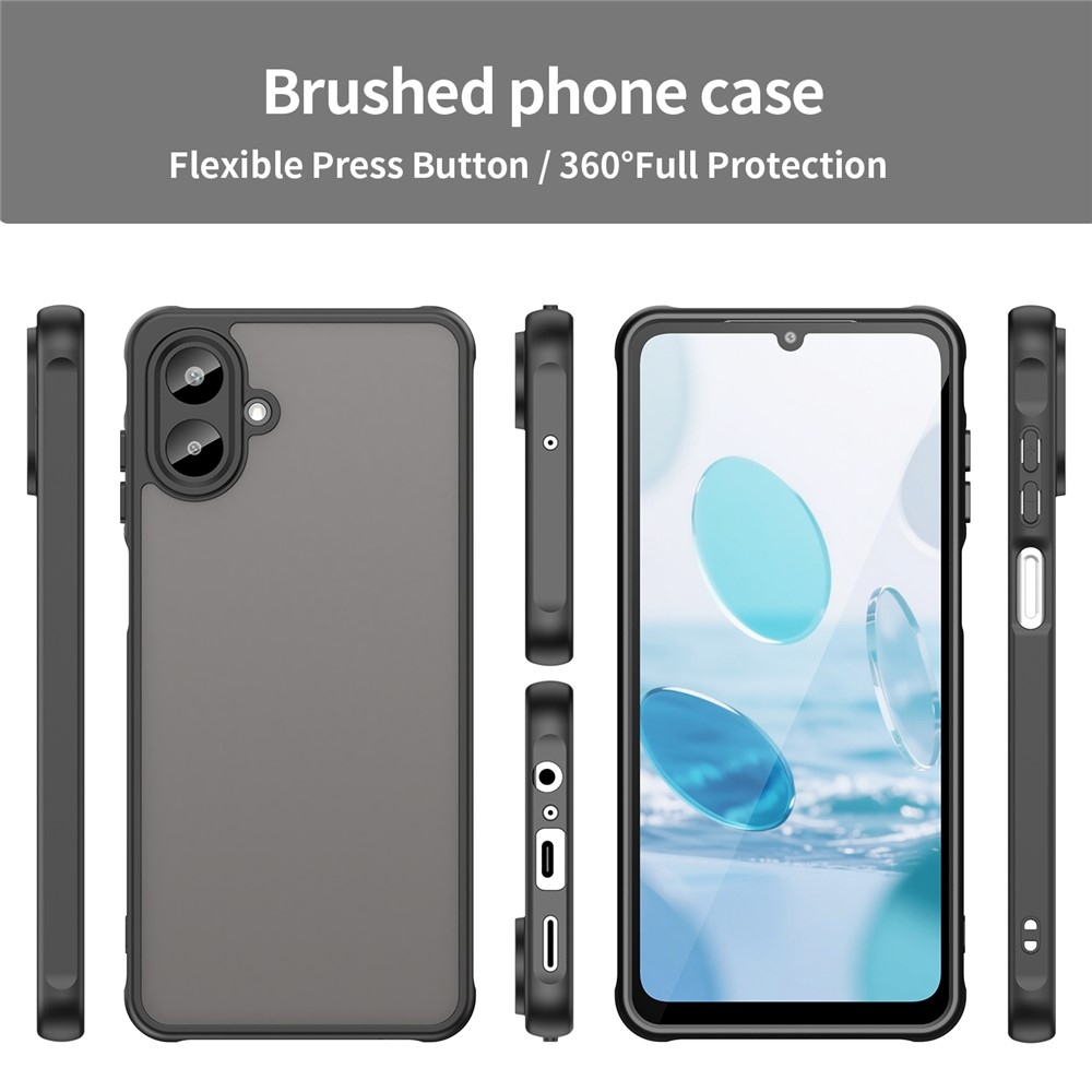 Proof gelový obal s pevnými zády na Samsung Galaxy A07 4G - černý