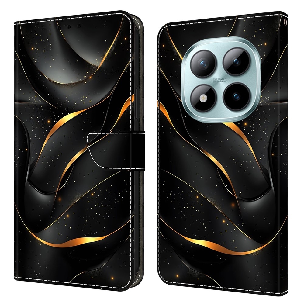 Compart knížkové pouzdro na Xiaomi Poco M8 5G/Redmi Note 15 5G/Note 15 4G - zlaté praskliny