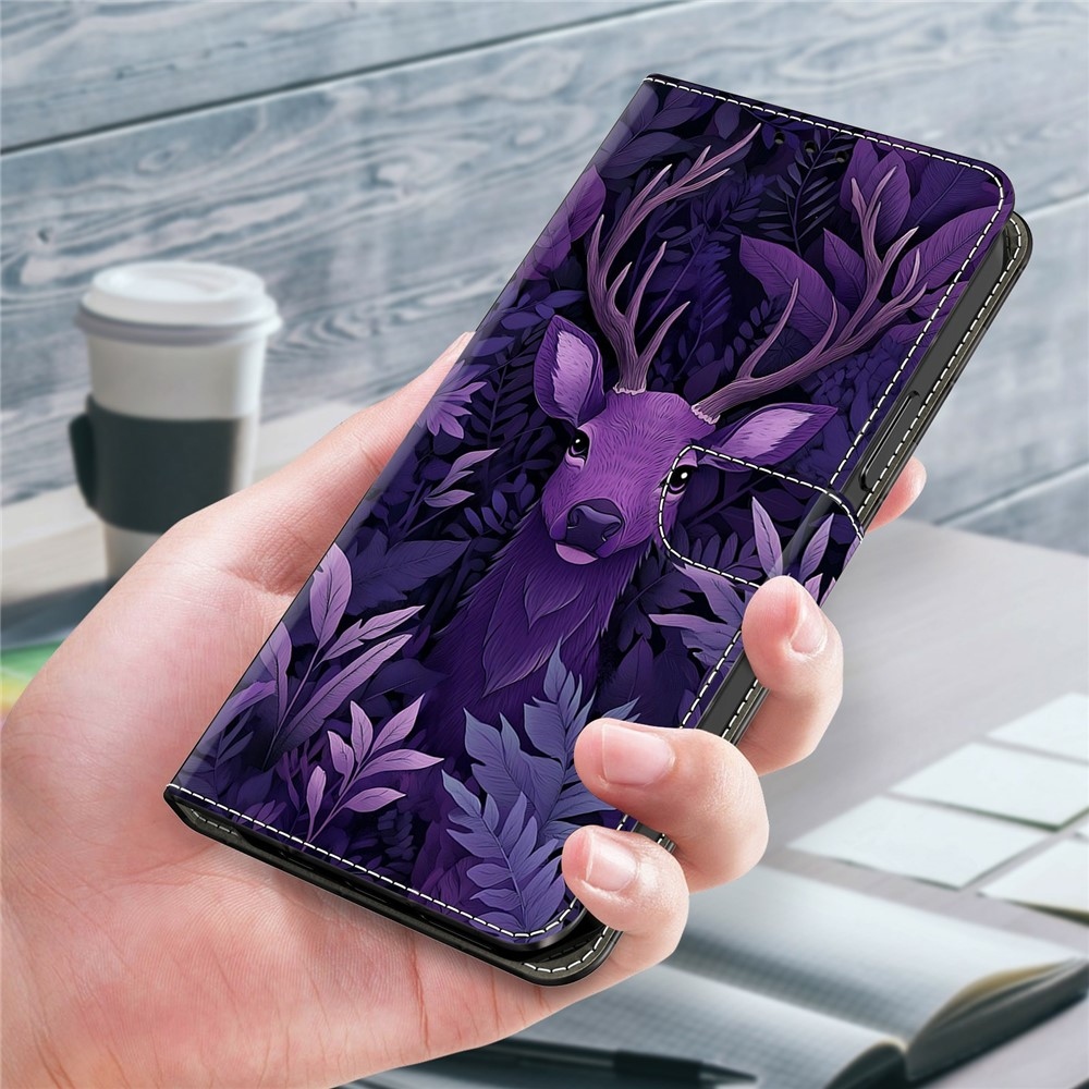 Compart knížkové pouzdro na Xiaomi Redmi A7 Pro - fialový jelen