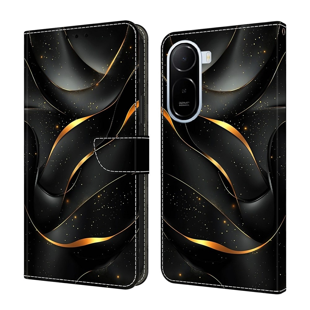 Compart knížkové pouzdro na Xiaomi Redmi A7 Pro - zlaté praskliny