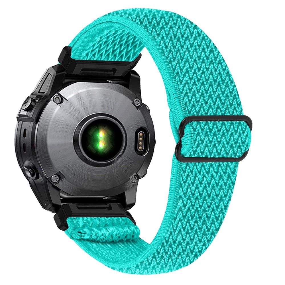Connect nylonový elastický řemínek na Garmin Fenix 8 Pro 51mm/Fenix 8 51mm - modrozelený