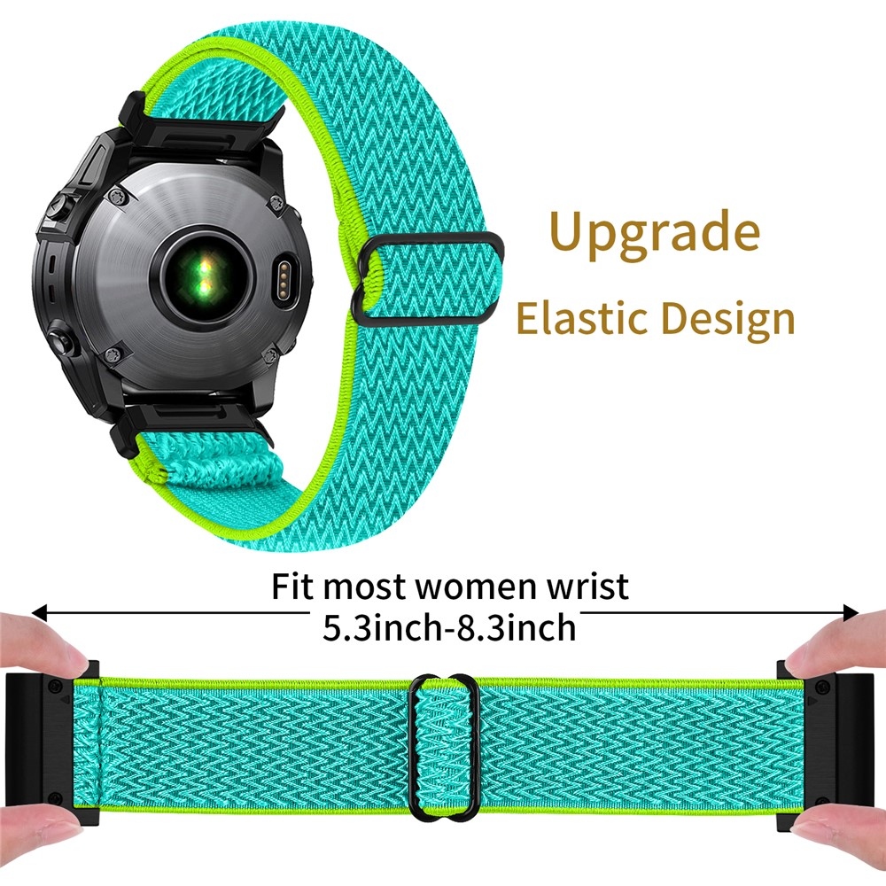 Connect nylonový elastický řemínek na Garmin Fenix 8 Pro 51mm/Fenix 8 51mm - žlutozelený