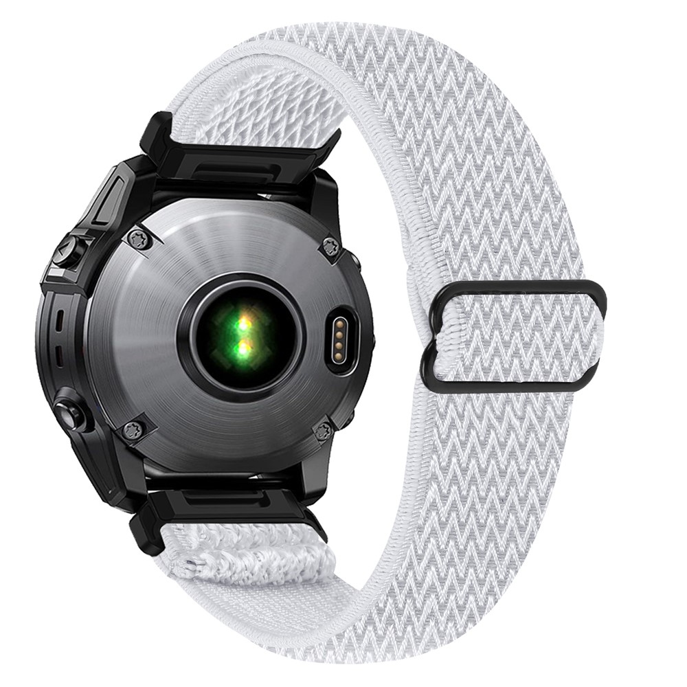 Connect nylonový elastický řemínek na Garmin Forerunner 970 - bílý