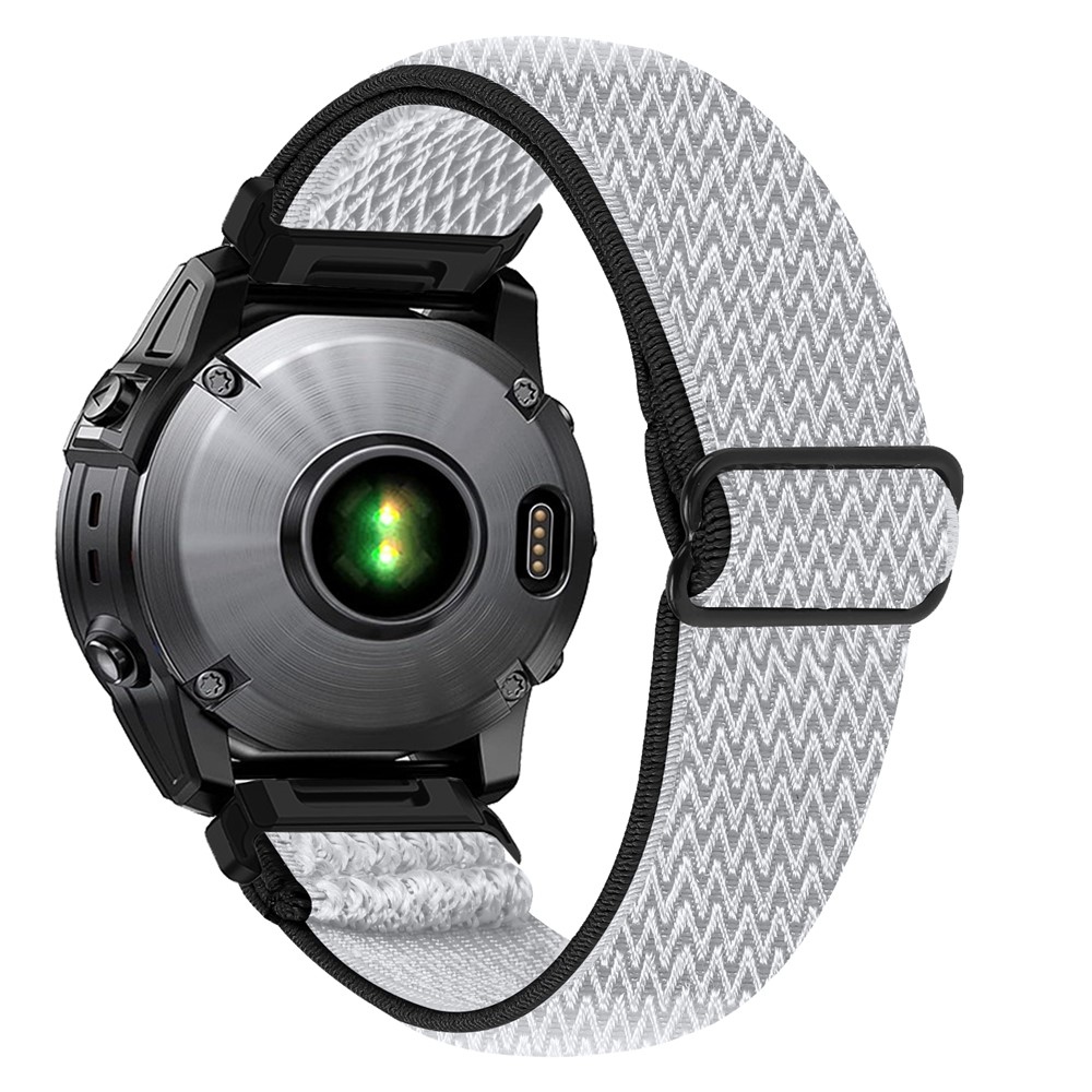 Connect nylonový elastický řemínek na Garmin Forerunner 970 - černý/bílý