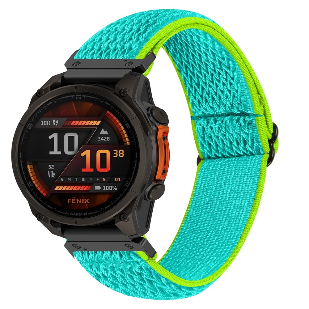 Connect nylonový elastický řemínek na Garmin Forerunner 970 - žlutozelený