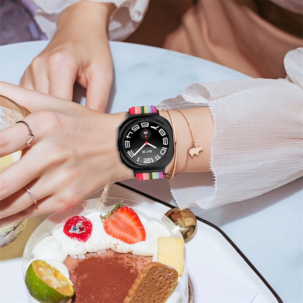 Connect nylonový elastický řemínek na Samsung Galaxy Watch8 Classic 46mm/Watch8 44mm/40mm - barevný