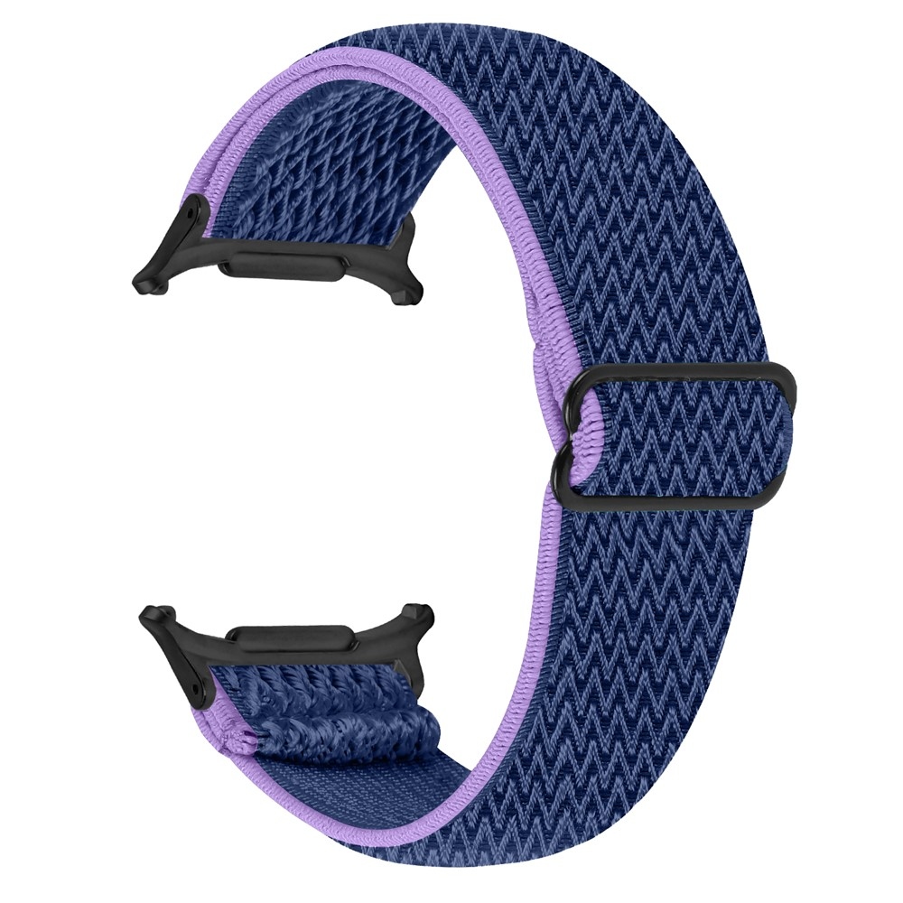 Connect nylonový elastický řemínek na Samsung Galaxy Watch8 Classic 46mm/Watch8 44mm/40mm - fialový/modrý