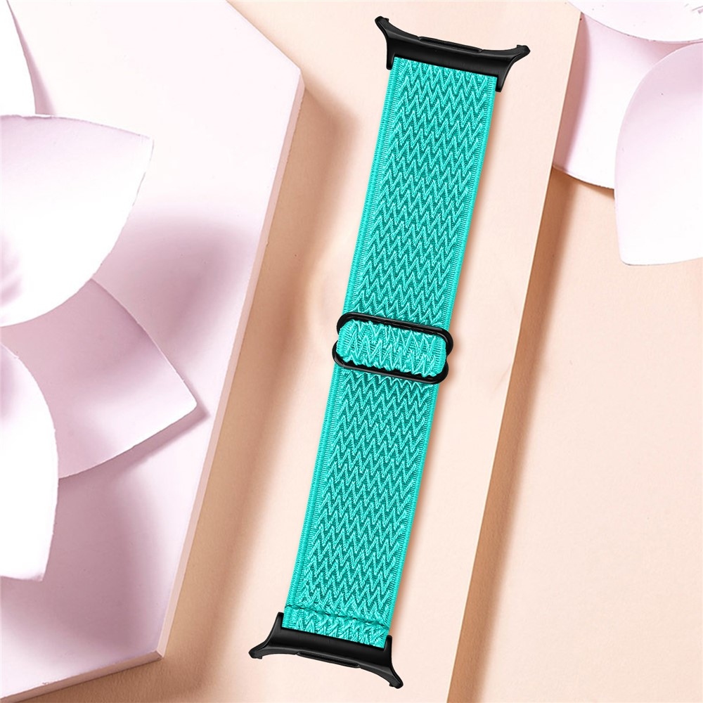 Connect nylonový elastický řemínek na Samsung Galaxy Watch8 Classic 46mm/Watch8 44mm/40mm - modrozelený