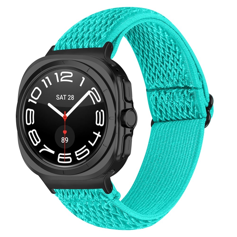 Connect nylonový elastický řemínek na Samsung Galaxy Watch8 Classic 46mm/Watch8 44mm/40mm - modrozelený