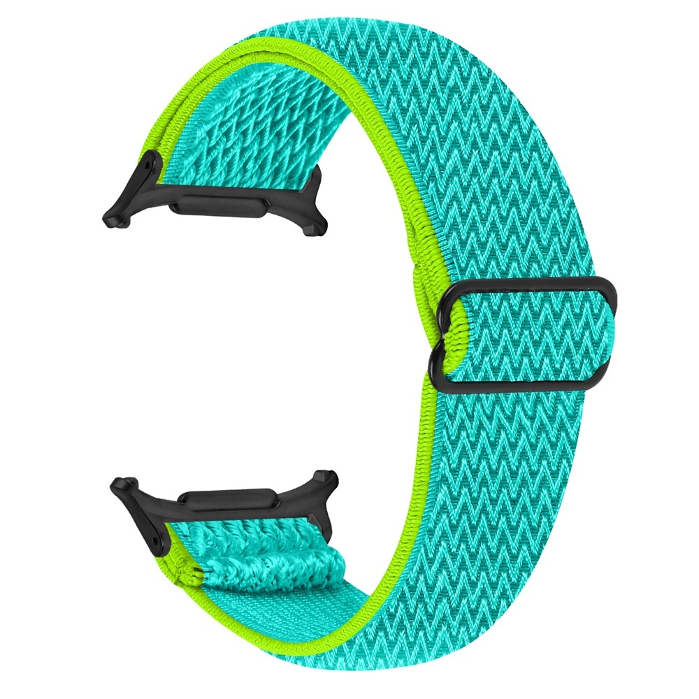 Connect nylonový elastický řemínek na Samsung Galaxy Watch8 Classic 46mm/Watch8 44mm/40mm - žlutý/modrozelený