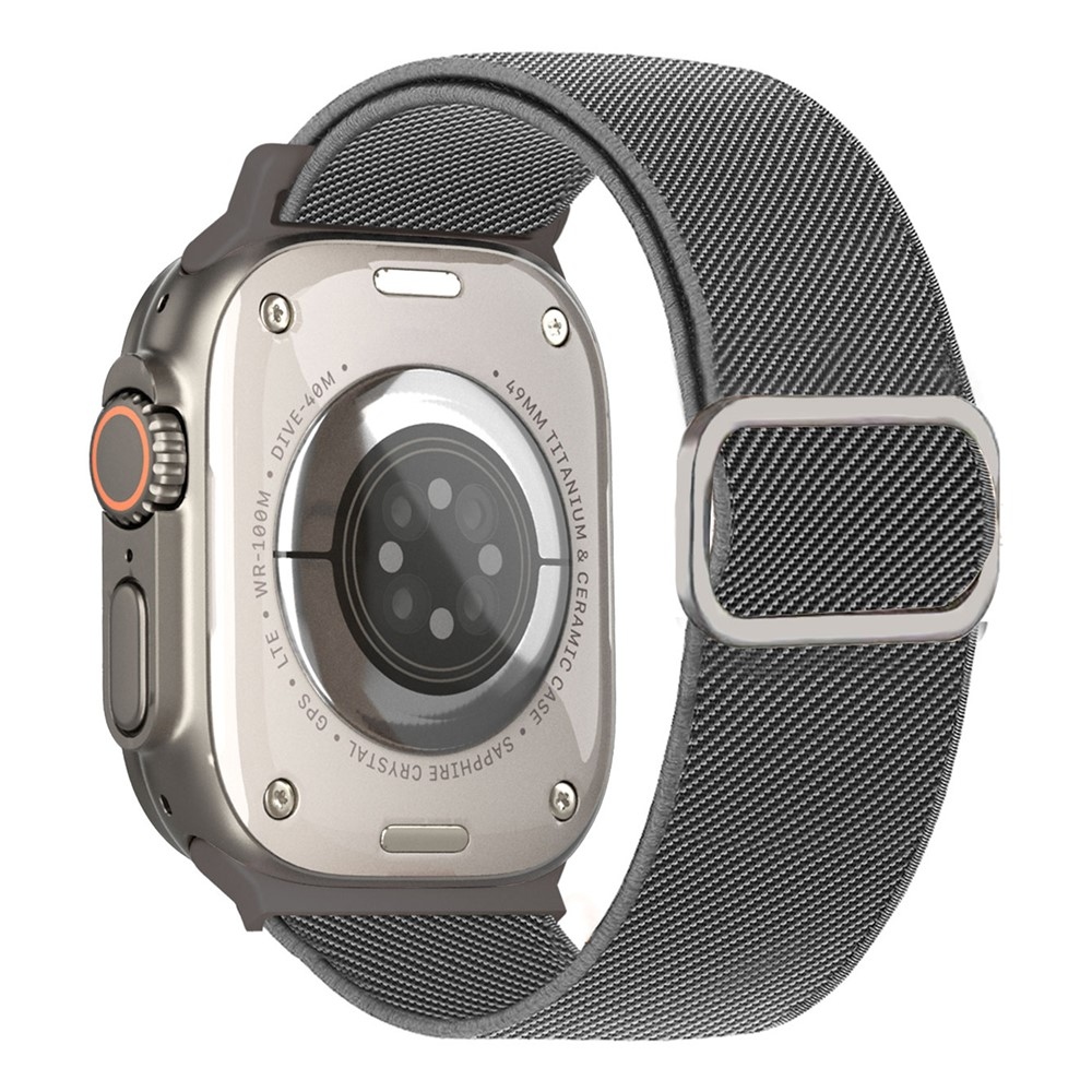 Connect nylonový řemínek na Apple Watch Ultra 4/3/2/1 49mm/12/11/10 46mm - šedý