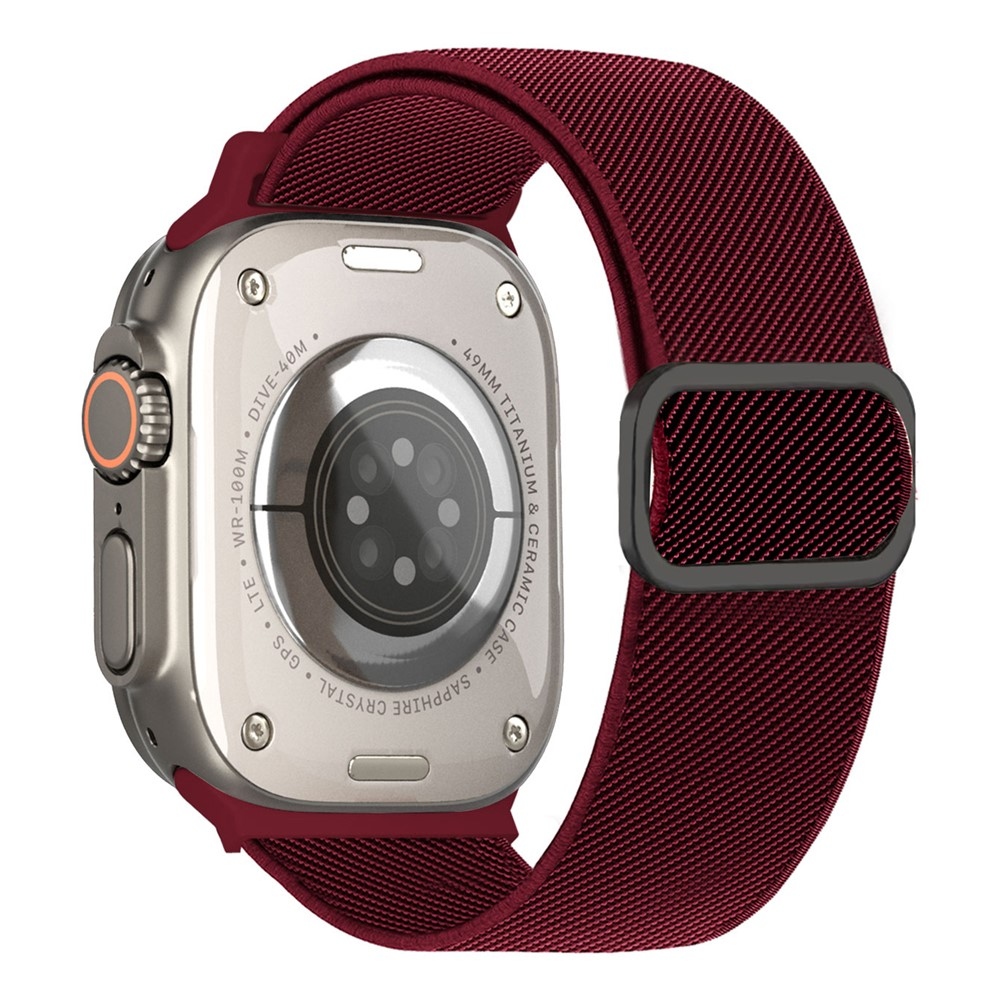 Connect nylonový řemínek na Apple Watch Ultra 4/3/2/1 49mm/12/11/10 46mm - vínový