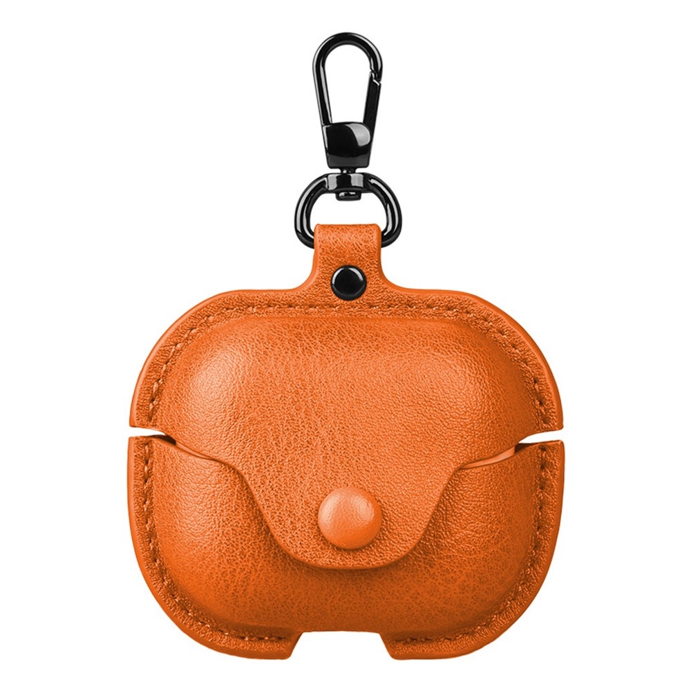 Conven pouzdro z umělé kůže na Samsung Galaxy Buds3 FE - oranžové