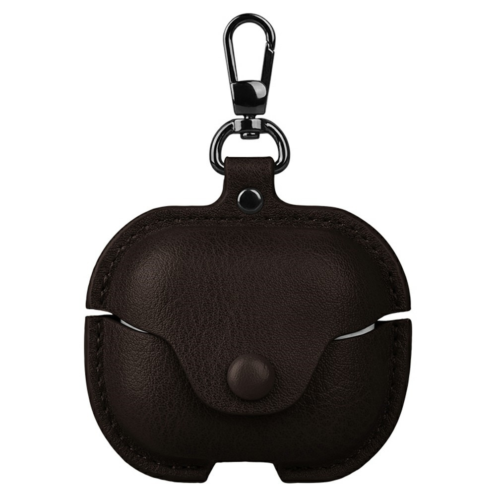 Conven pouzdro z umělé kůže na Samsung Galaxy Buds3 FE - tmavěhnědé