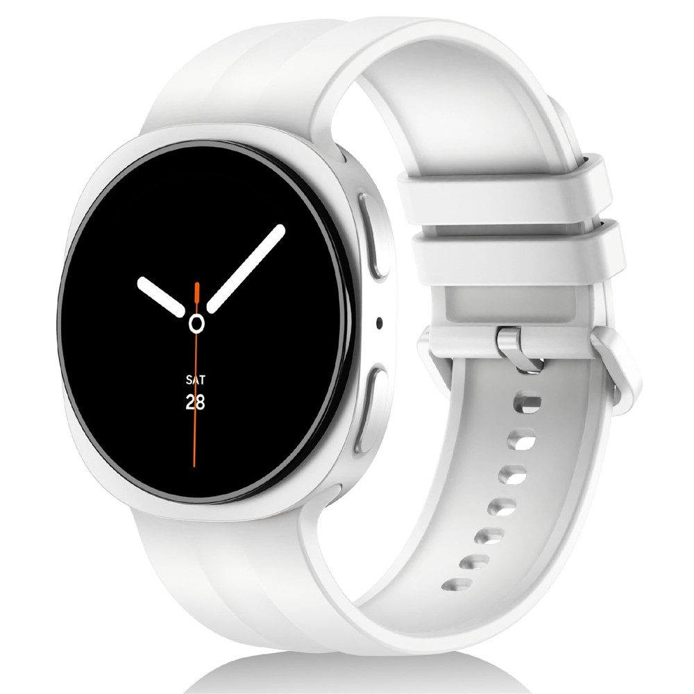 Corre silikonový řemínek na Samsung Galaxy Watch9 40mm/44mm/Watch8 44mm/40mm - bílý S