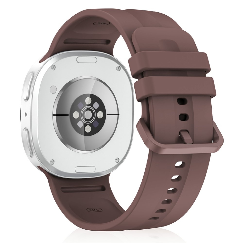 Corre silikonový řemínek na Samsung Galaxy Watch9 40mm/44mm/Watch8 44mm/40mm - fialovohnědá L
