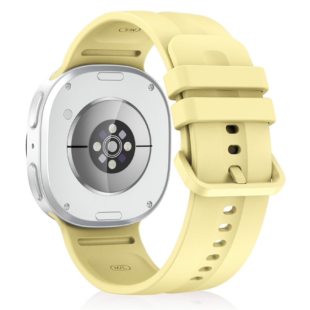 Corre silikonový řemínek na Samsung Galaxy Watch9 40mm/44mm/Watch8 44mm/40mm - žlutý S