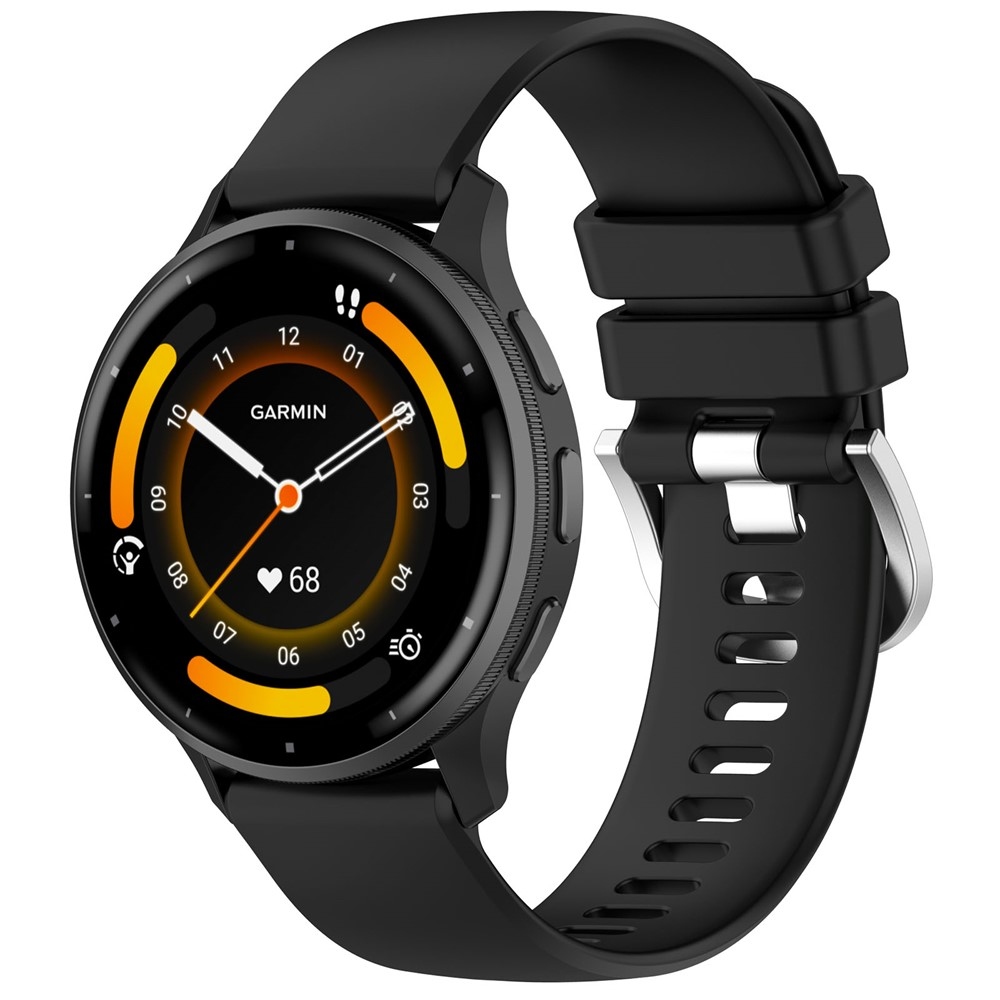 Corros silikonový řemínek 22mm na Garmin Venu 4 41mm - černý