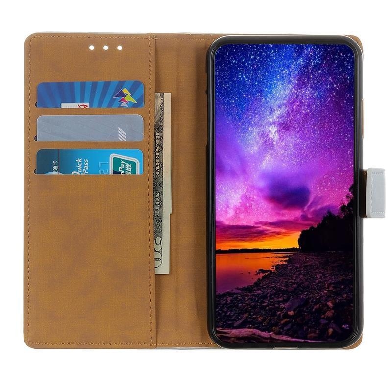 Cover PU kožené peněženkové pouzdro na mobil Samsung Galaxy M51 - tmavěmodré