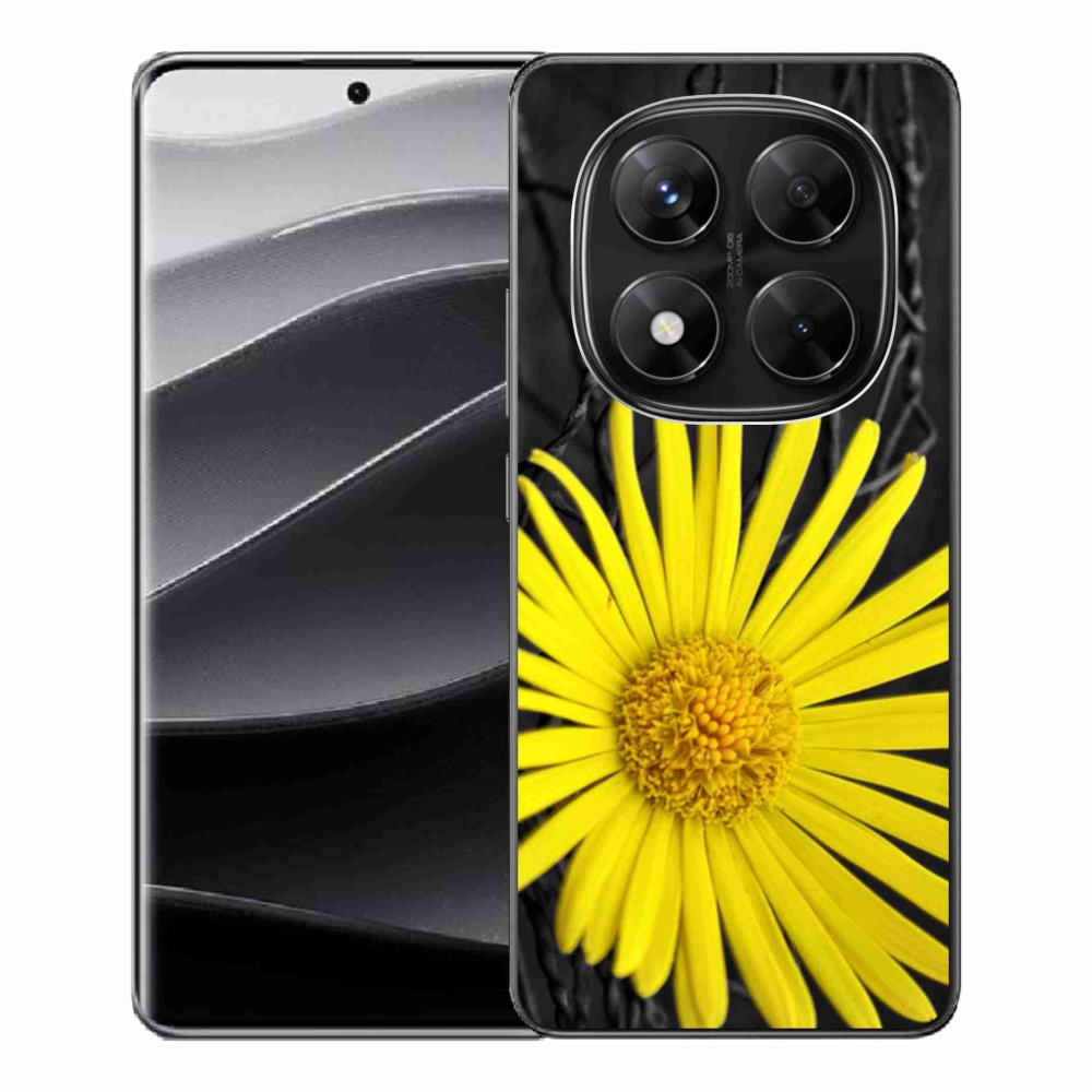 Gelový kryt mmCase na Xiaomi Redmi Note 14 Pro 5G/Poco X7 5G - žlutá květina