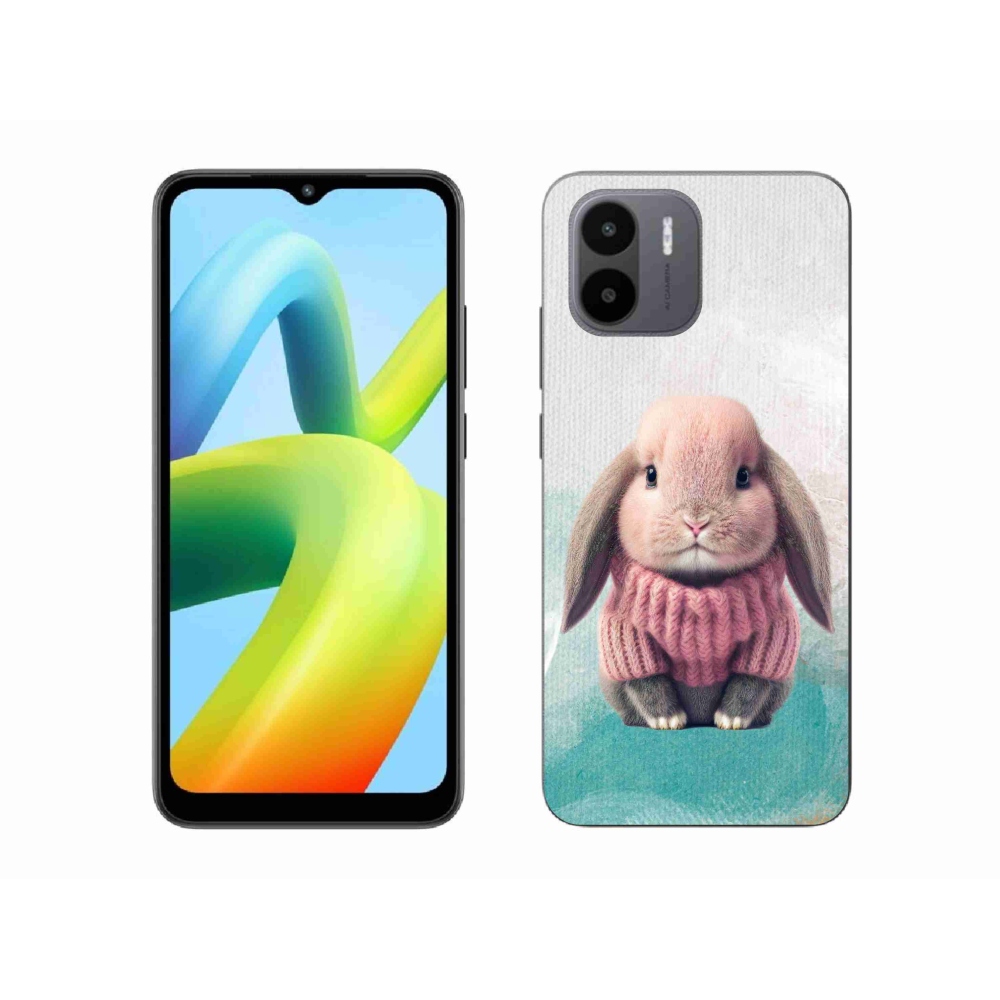 Gelový kryt mmCase na Xiaomi Redmi A1/Redmi A2 - králíček ve svetru