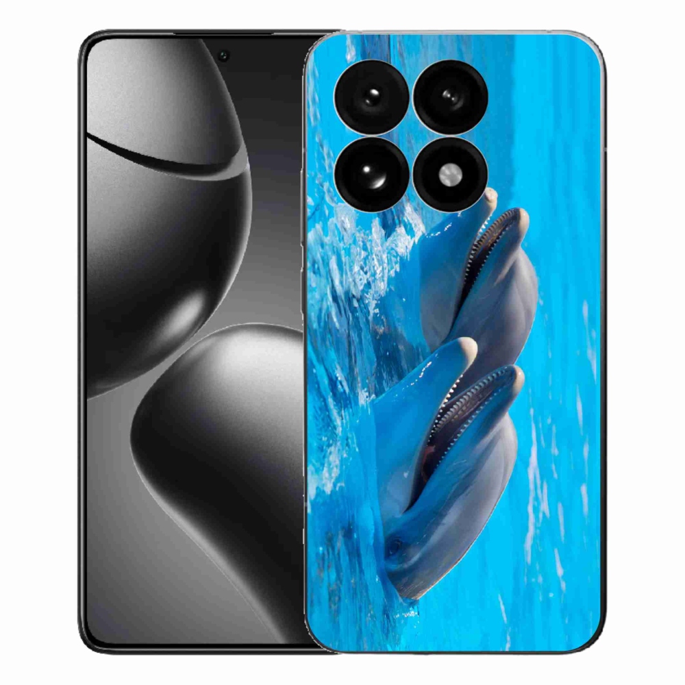 Gelový kryt mmCase na Xiaomi 15T - delfíni