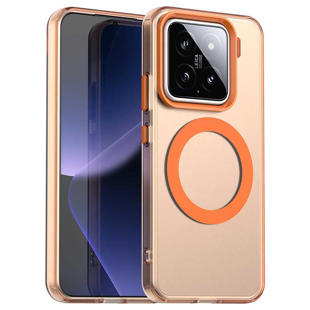 Candy gelový obal s MagSafe na Xiaomi 15 Pro - oranžový